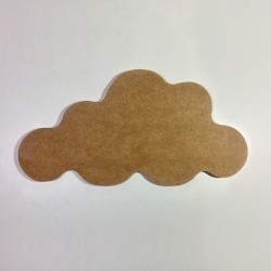 Forme nuage en bois à décorer