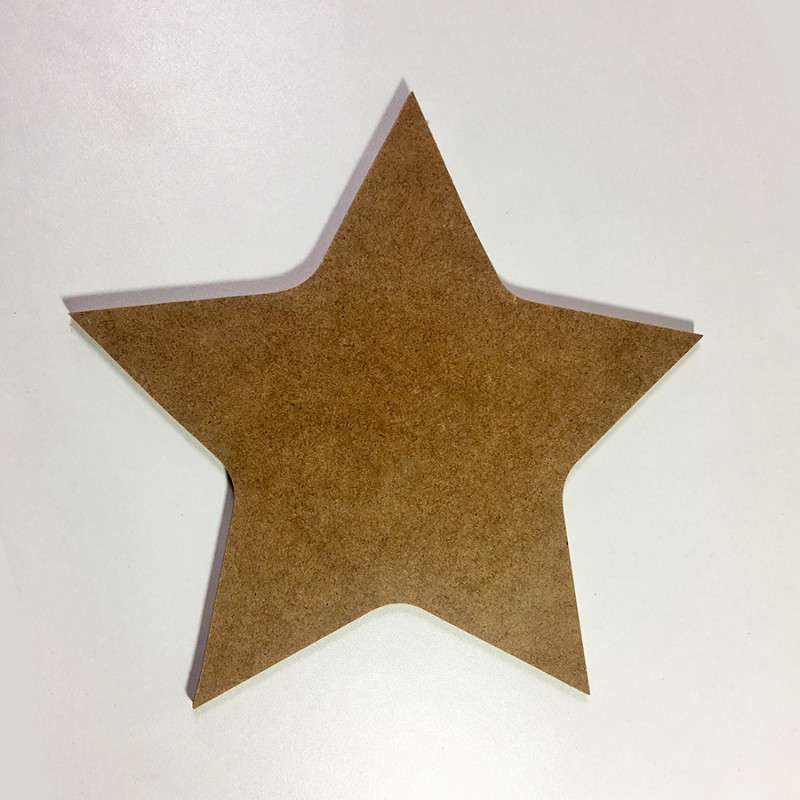 Forme étoile en bois à décorer