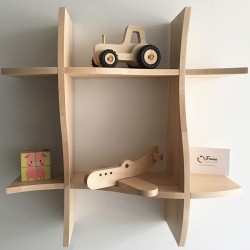 Joséphine wooden shelf - Solid wood version (beech) - Photo 2