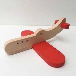 Louis el avión de madera - Versión roja - Juguete de madera - Foto 3