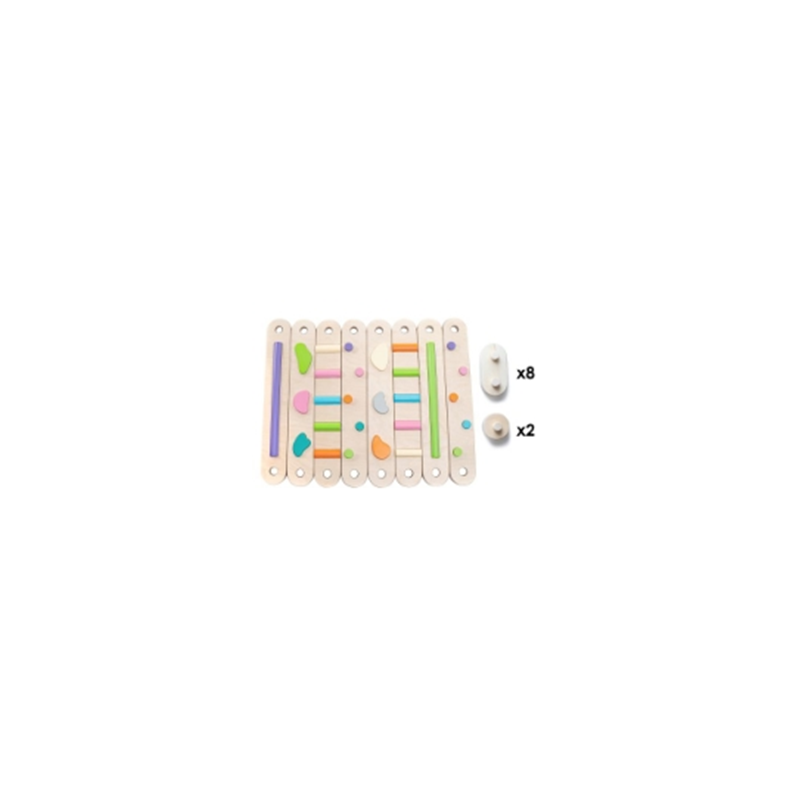 Balance beam with 8 Colored beams