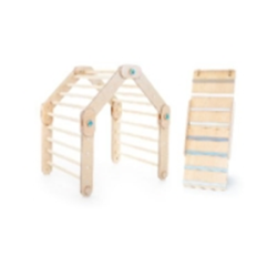 Natural Climber with Blue double-sided bar ramp