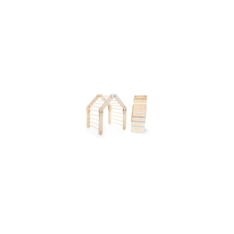 Natural Climber with Blue double-sided bar ramp