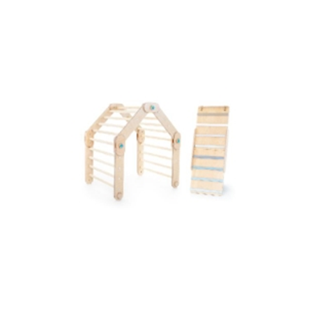 Natural Climber with Blue double-sided bar ramp