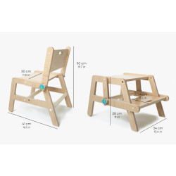 Escabeau/Chaise 2 en 1  - Montessori
