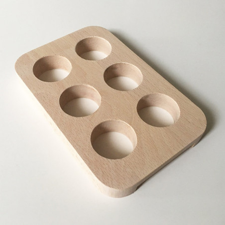 Support à œufs Empilable En Bois Pour 36 œufs - Rangement Comptoir Cuisine, œufs De Caille, Canard, Pâques - 7