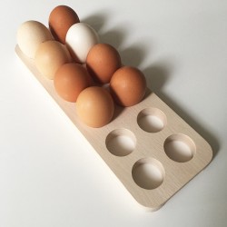 Paulette egg holder - Wooden display for 12 eggs - Photo 2