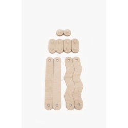 Poutre d’équilibre Montessori en bois – Pack de démarrage