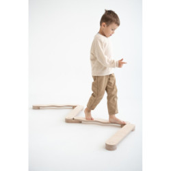 Poutre d’équilibre Montessori en bois – Pack de démarrage