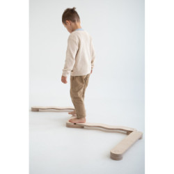 Poutre d’équilibre Montessori en bois – Pack de démarrage