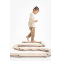 Poutre d’équilibre Montessori en bois – Pack middle