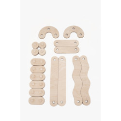 Poutre d’équilibre Montessori en bois – Pack middle