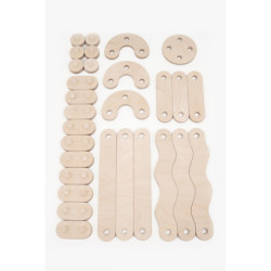 Poutre d’équilibre Montessori en bois – Pack super
