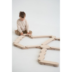 Poutre d’équilibre Montessori en bois – Pack super