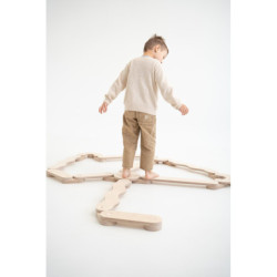 Poutre d’équilibre Montessori en bois – Pack super