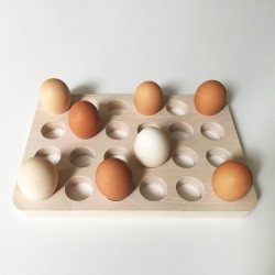 Paulette egg holder - Wooden display for 24 eggs - Photo 4