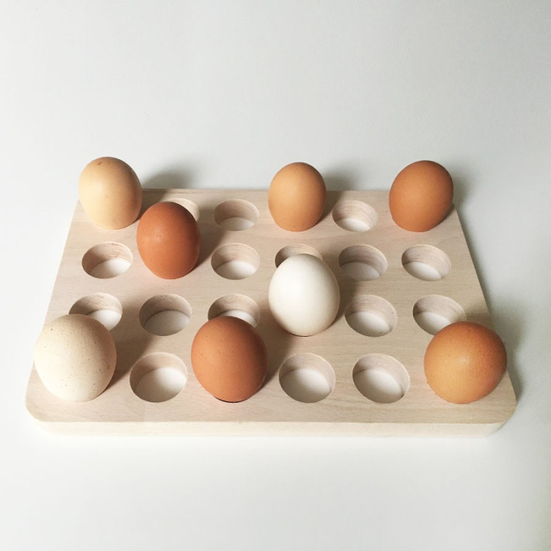 Support à œufs En Fer Nbeads - Présentoir Pour 7 Sphères (boules De Cristal, Pierres), Dimensions 15x13.5x20.3 Cm, Argenté