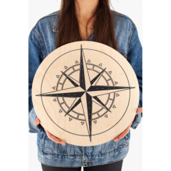 Cercle Compass Yoga Montessori en bois