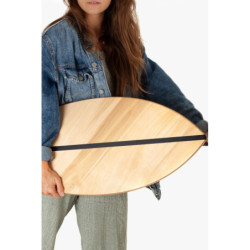 Planche d’équilibre Montessori en bois – Avec rouleau et tapis
