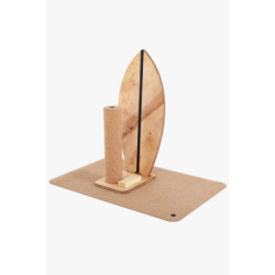 Planche d’équilibre Montessori en bois – Avec rouleau et tapis
