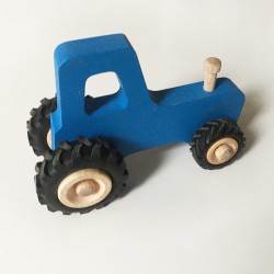 Joseph le petit tracteur - Bleu - Jouet en bois - Photo 2