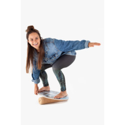 Planche de surf Montessori en bois – Édition  avec rouleau et tapis