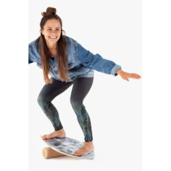 Planche de surf Montessori en bois – Édition  avec rouleau et tapis