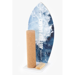 Planche d’équilibre Montessori en bois – surf avec rouleau et tapis