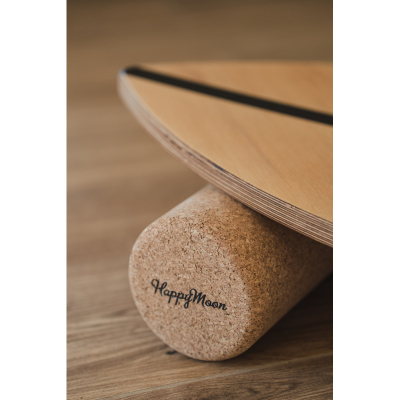Rouleau d’équilibre Montessori en bois – 400×100 mm