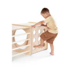 Cube d’escalade Montessori en bois – Avocado