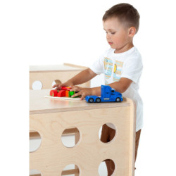 Cube d’escalade Montessori en bois – Avocado