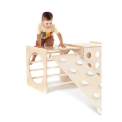 Cube d’escalade Montessori en bois – Donut