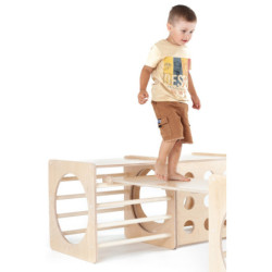 Cube d’escalade Montessori en bois – Donut