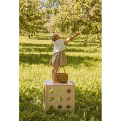 Cube d’escalade Montessori en bois – Pizza