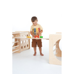 Cube d’escalade Montessori en bois – Pizza