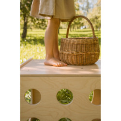 Cube d’escalade Montessori en bois – Pizza