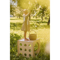 Cube d’escalade Montessori en bois – Pizza