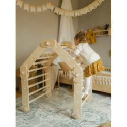 Grimpeur Montessori en bois – Bois naturel
