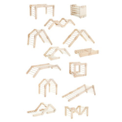 Grimpeur Montessori en bois – Bois naturel