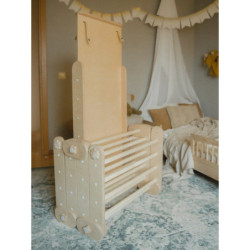 Grimpeur Montessori en bois – Bois naturel