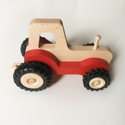 Serge the tractor - Red - Wooden toy - Photo 3