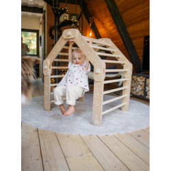 Grimpeur Montessori en bois – Bois naturel