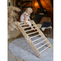 Grimpeur Montessori en bois – Bois naturel