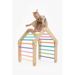 Grimpeur Montessori en bois – Multicolore