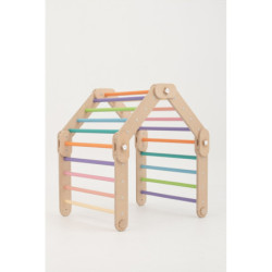 Grimpeur Montessori en bois – Multicolore