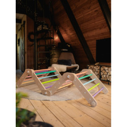 Grimpeur Montessori en bois – Multicolore