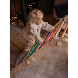 Grimpeur Montessori en bois – Multicolore