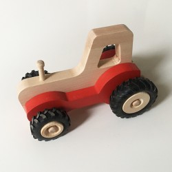 Traktor Serge - Rot - Holzspielzeug - Foto 1