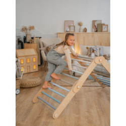 Grimpeur Montessori en bois – Bleu