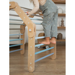 Grimpeur Montessori en bois – Bleu